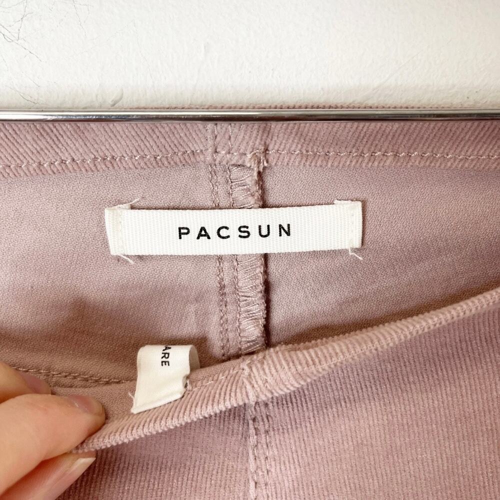 Pacsun Women's Corduroy Pants Size 26 Mauve Pink Flare Leg Low Rise Retro Y2K - Picture 7 of 10